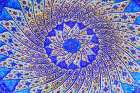 Blue pottery plate-Madaba-Jordan. Art Print